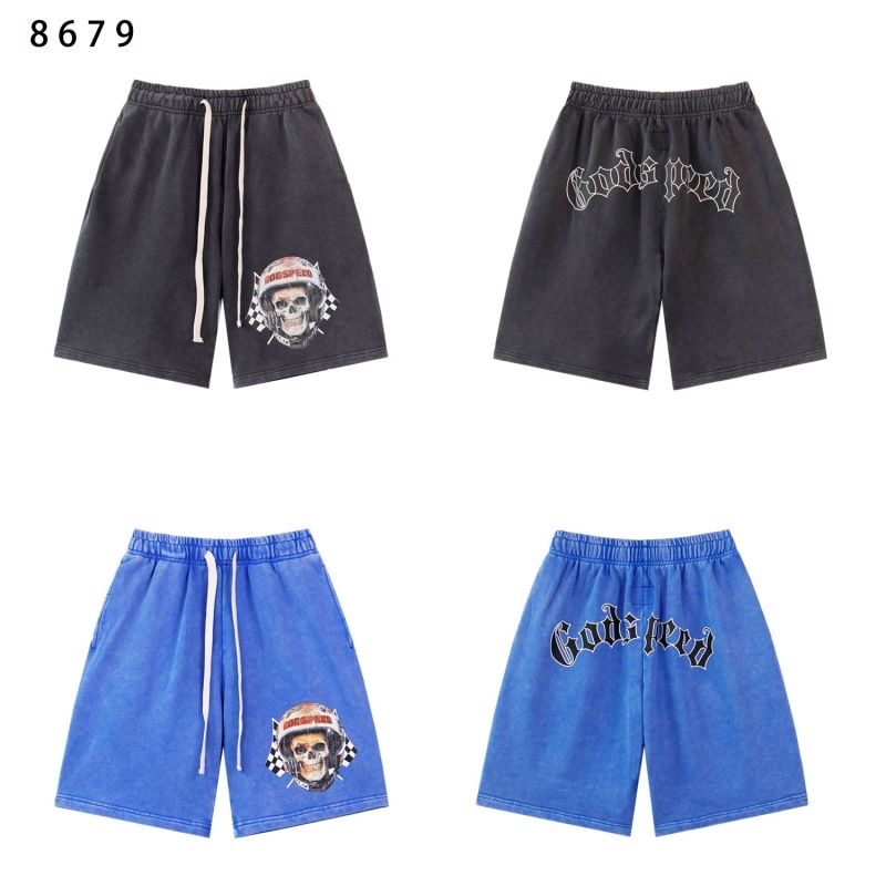 Godspeed Skull head Print Shorts 2 Colors