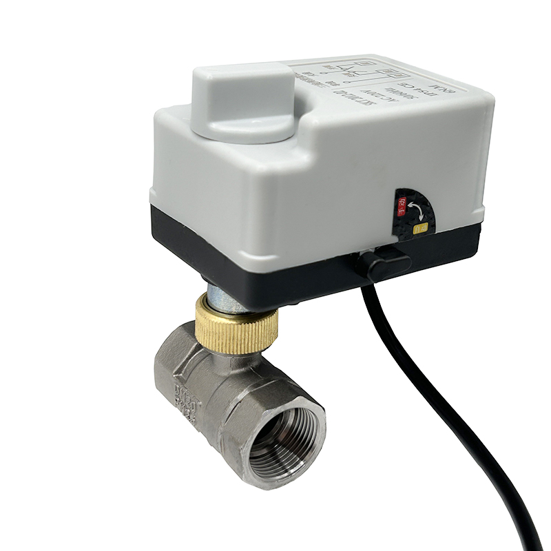 Stainless Steel Motorized Ball Valve With Manual Switch 220V 12V 24V- 3 Wire 2 Point Control Electric Ball Valves (DN15-DN50)