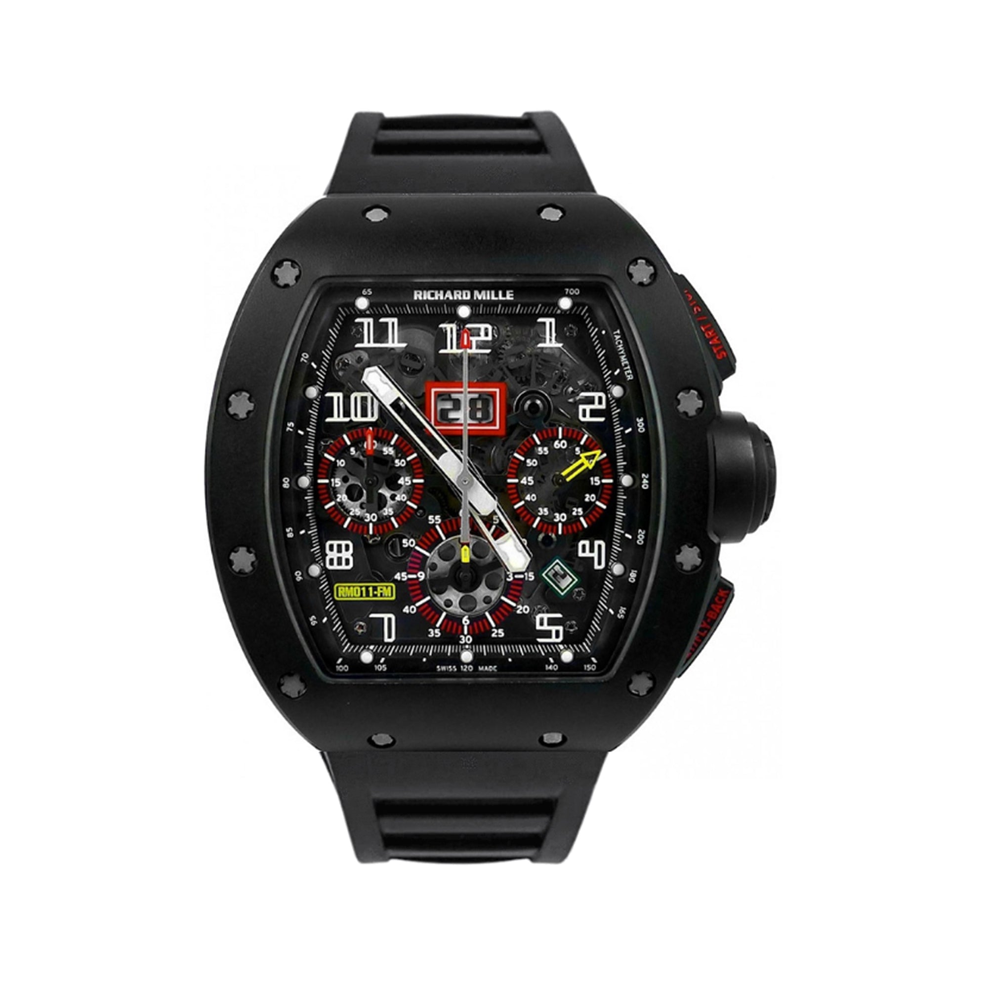 Richard Mille Felipe Massa Flyback Chronograph Black Carbon RM011-FM【1:1 Replica】