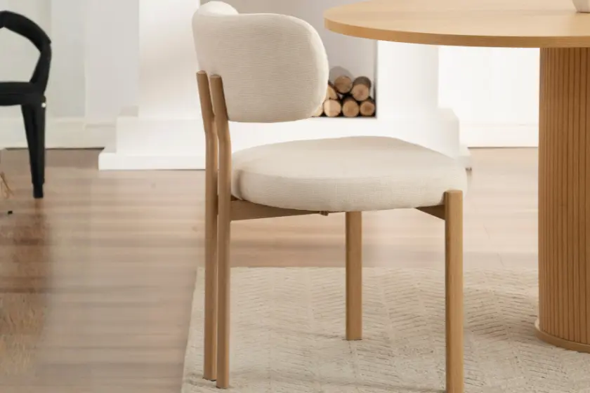 Chaise de salle à manger HIRA - 55 x 56 cm | Par lot de 2