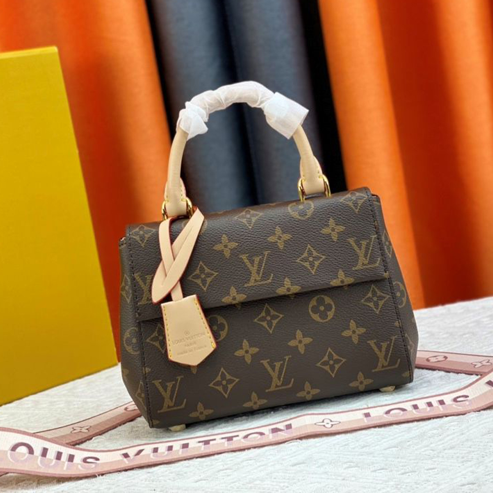 LV Cluny Leather Shoulder Crossbody Bag M46055&M46054