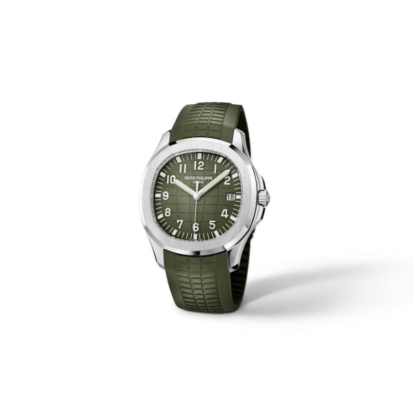 Patek Philippe Aquanaut White Gold 5168G-010 with Khaki Green Embossed dial【1:1 Replica】