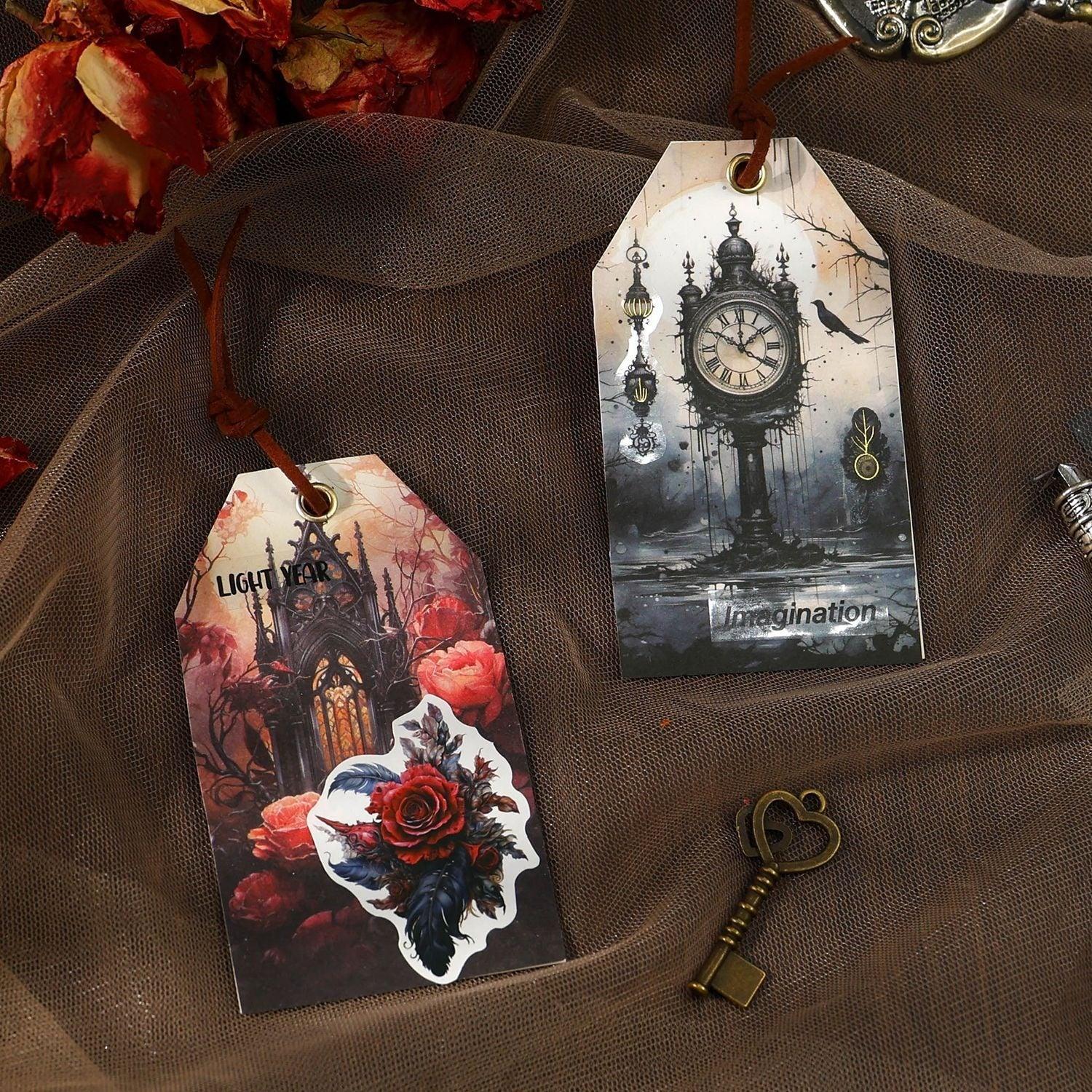 1109 Handwritten Notes Dark Handbook Series Sticker Pack