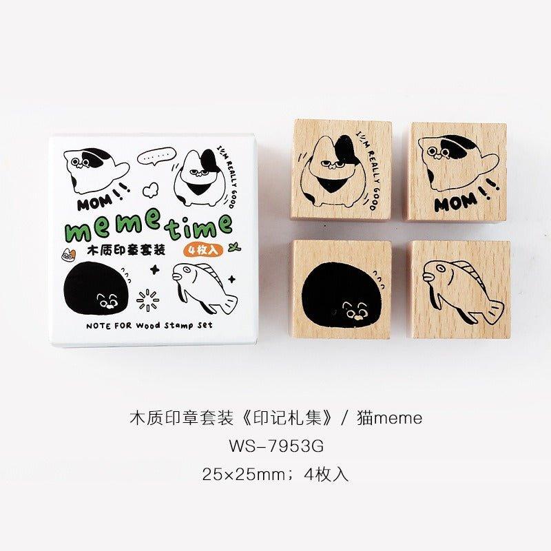 7014 Wooden Stamp Set