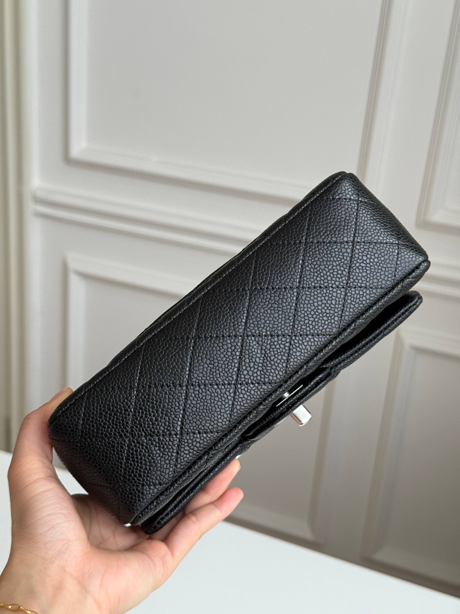 Chanel Mini Classic Flap Caviar Leather Crossbody Bag
