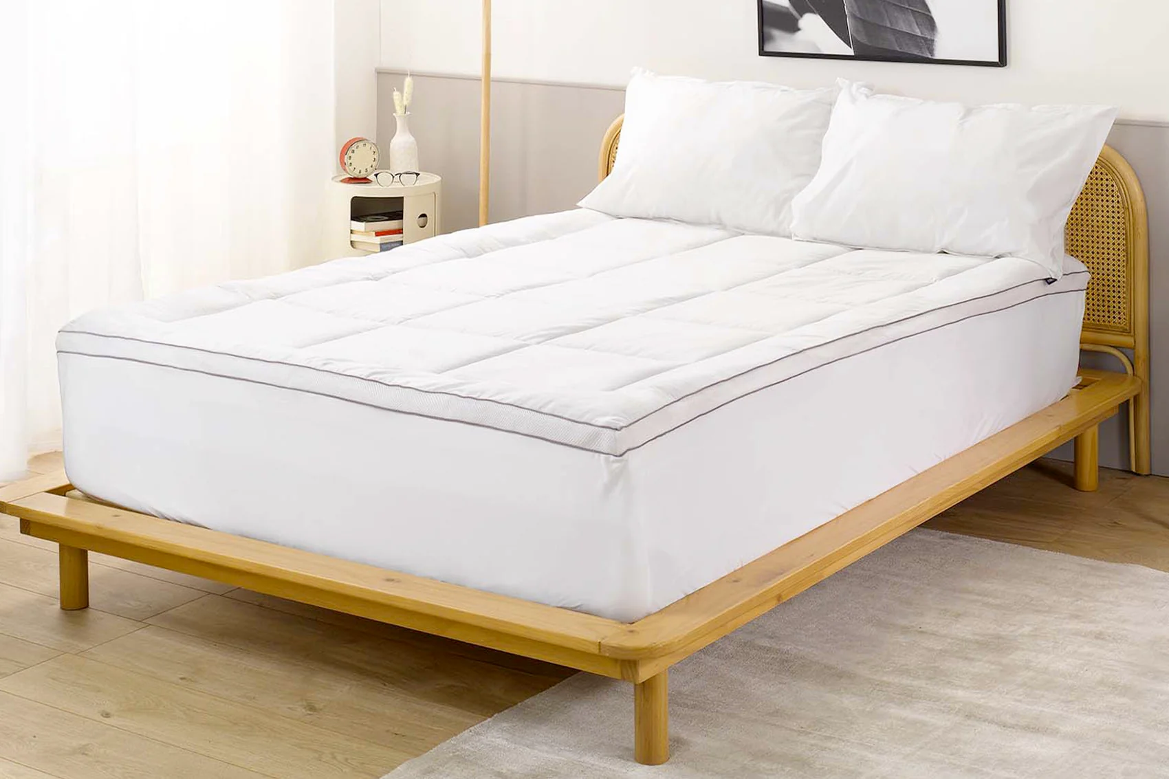 Ensemble matelas surmatelas