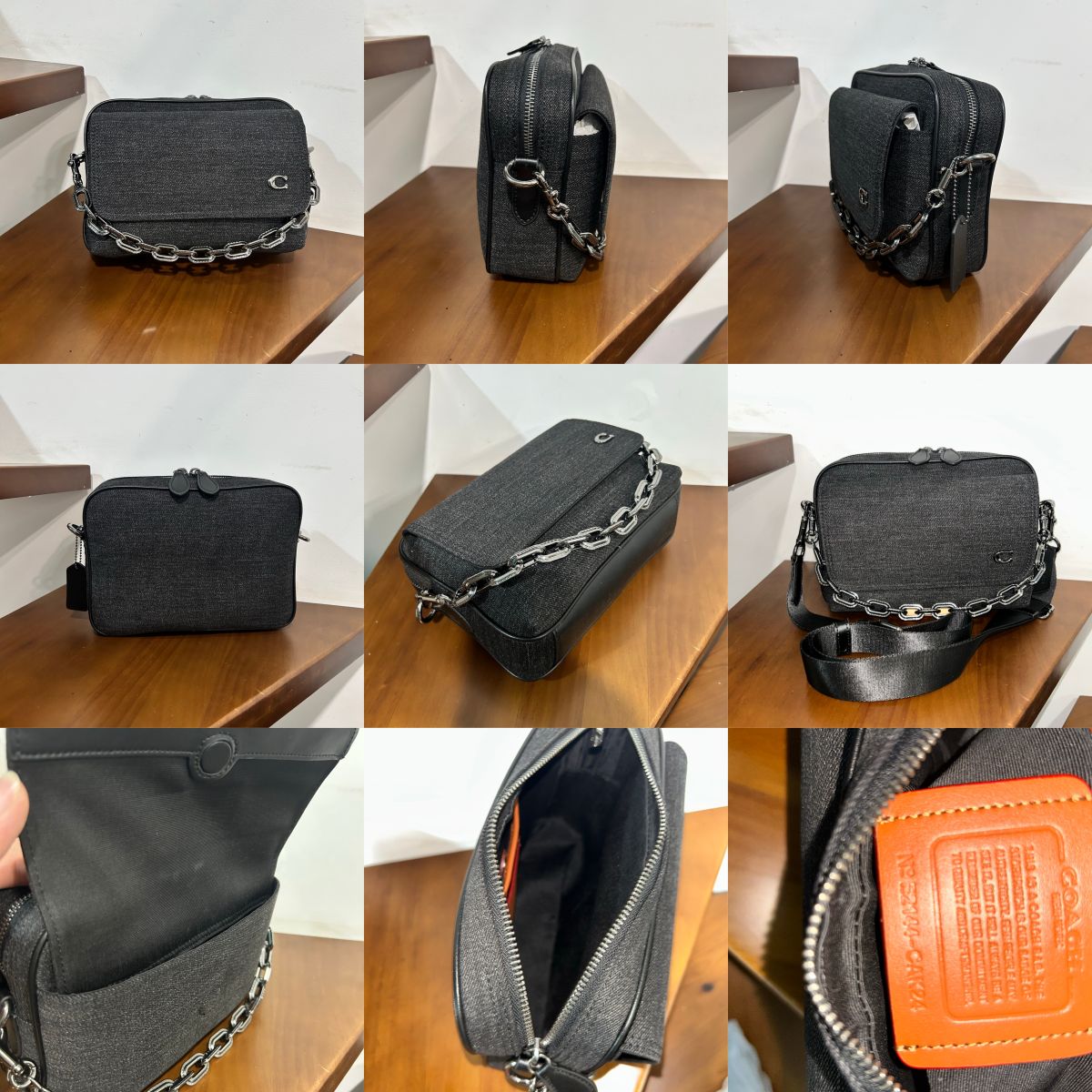 Men Handbag CR753 CR754 CAM29 CAM30 CR725 CR712 CAK24 CAK27  Charter 18 24 Flap Crossbody Chain Bag
