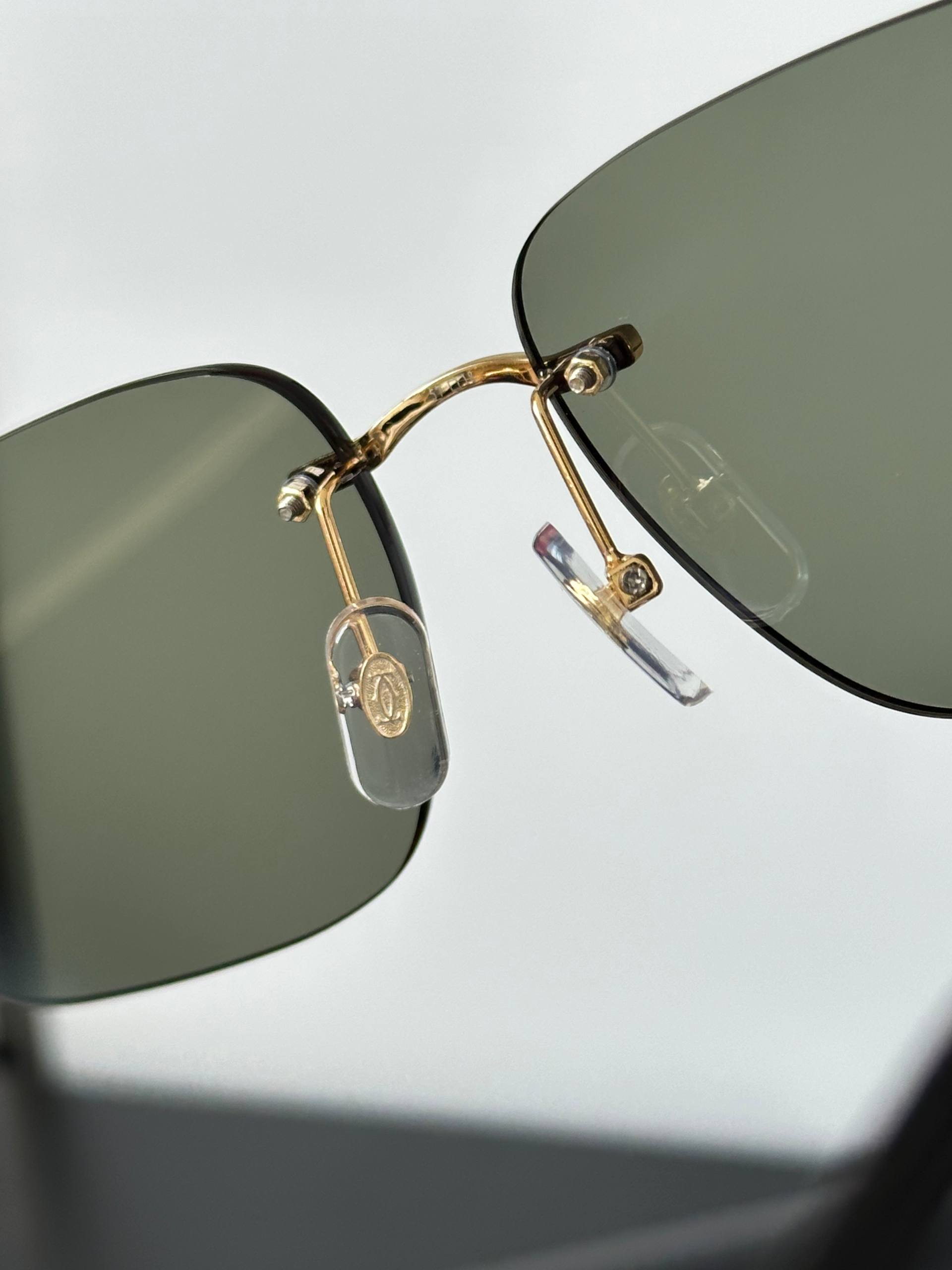 Cartier Panthère Rimless Square Sunglasses