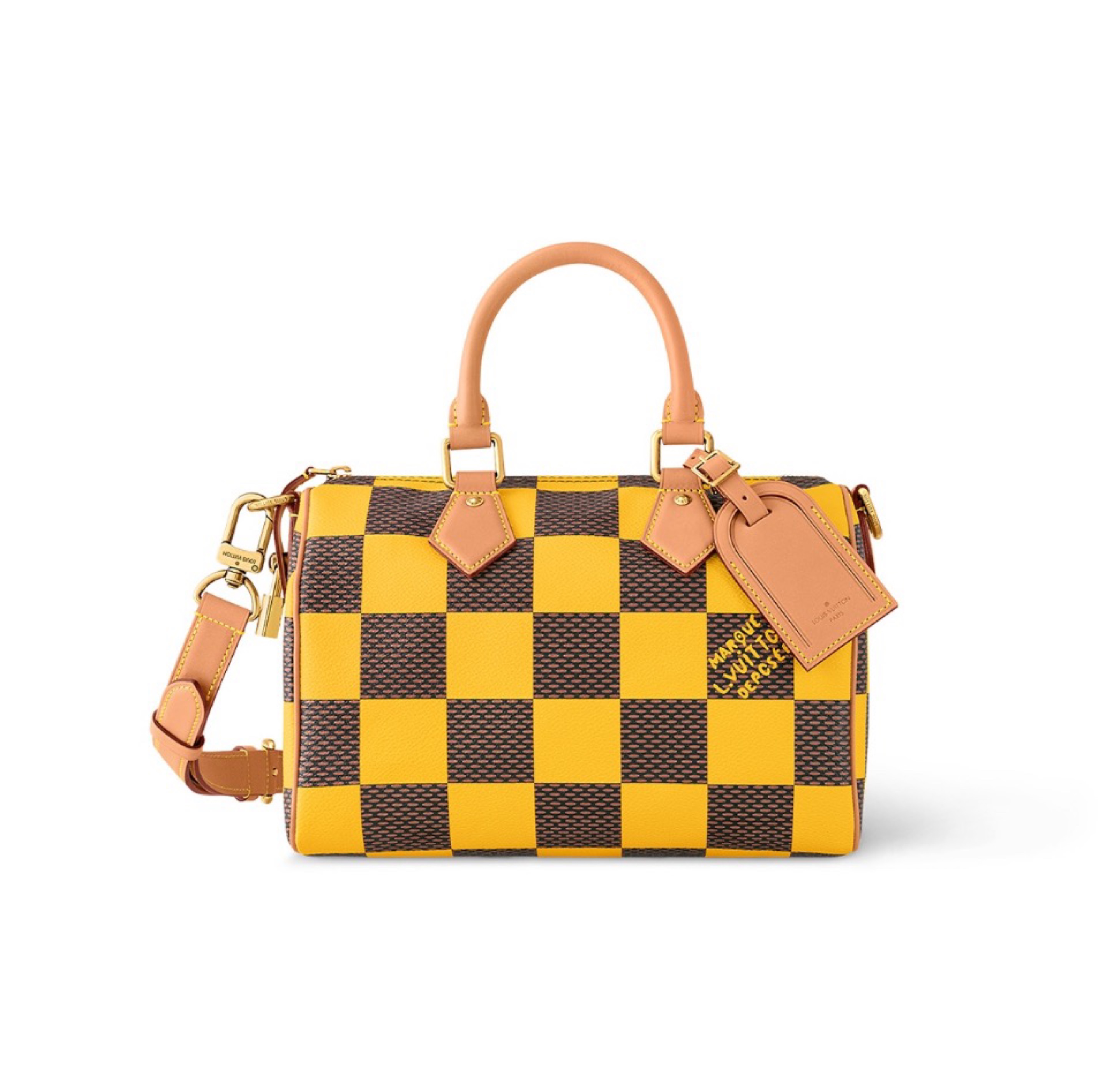LV  Speedy 25 Checkerboard Shoulder Bag Handbag