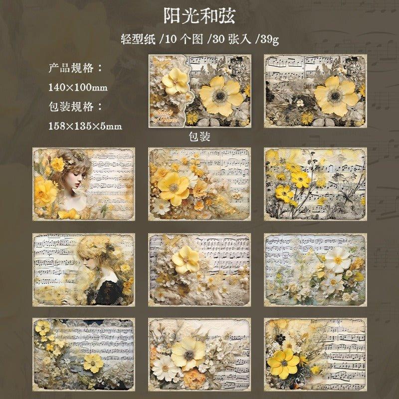 2064 Music Theme Material Paper