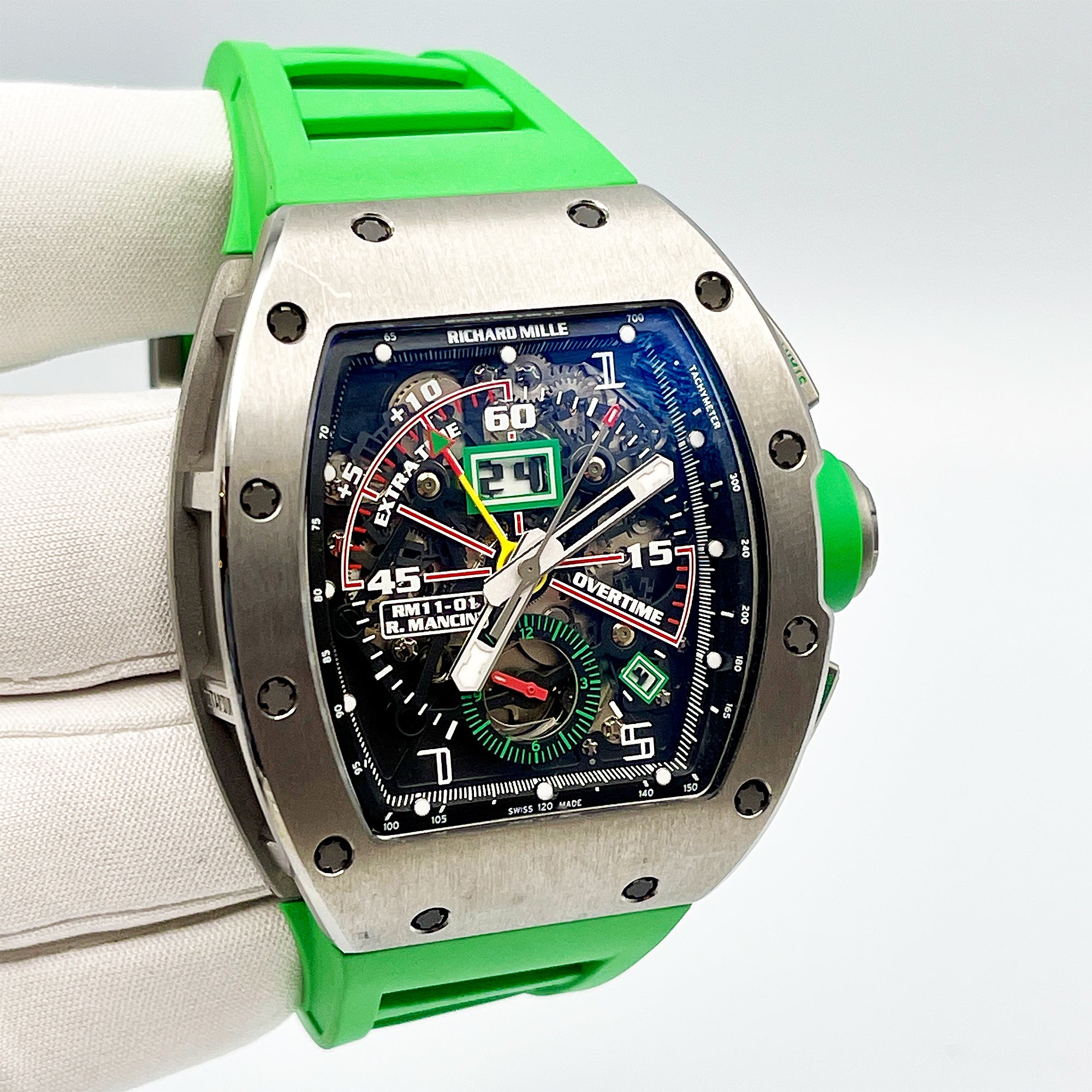 Richard Mille Titanium Flyback Chronograph Roberto Mancini RM11-01【1:1 Replica】