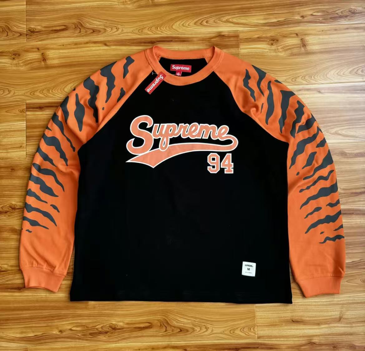 Supreme 94 Animal Print Raglan Long Sleeve Tee