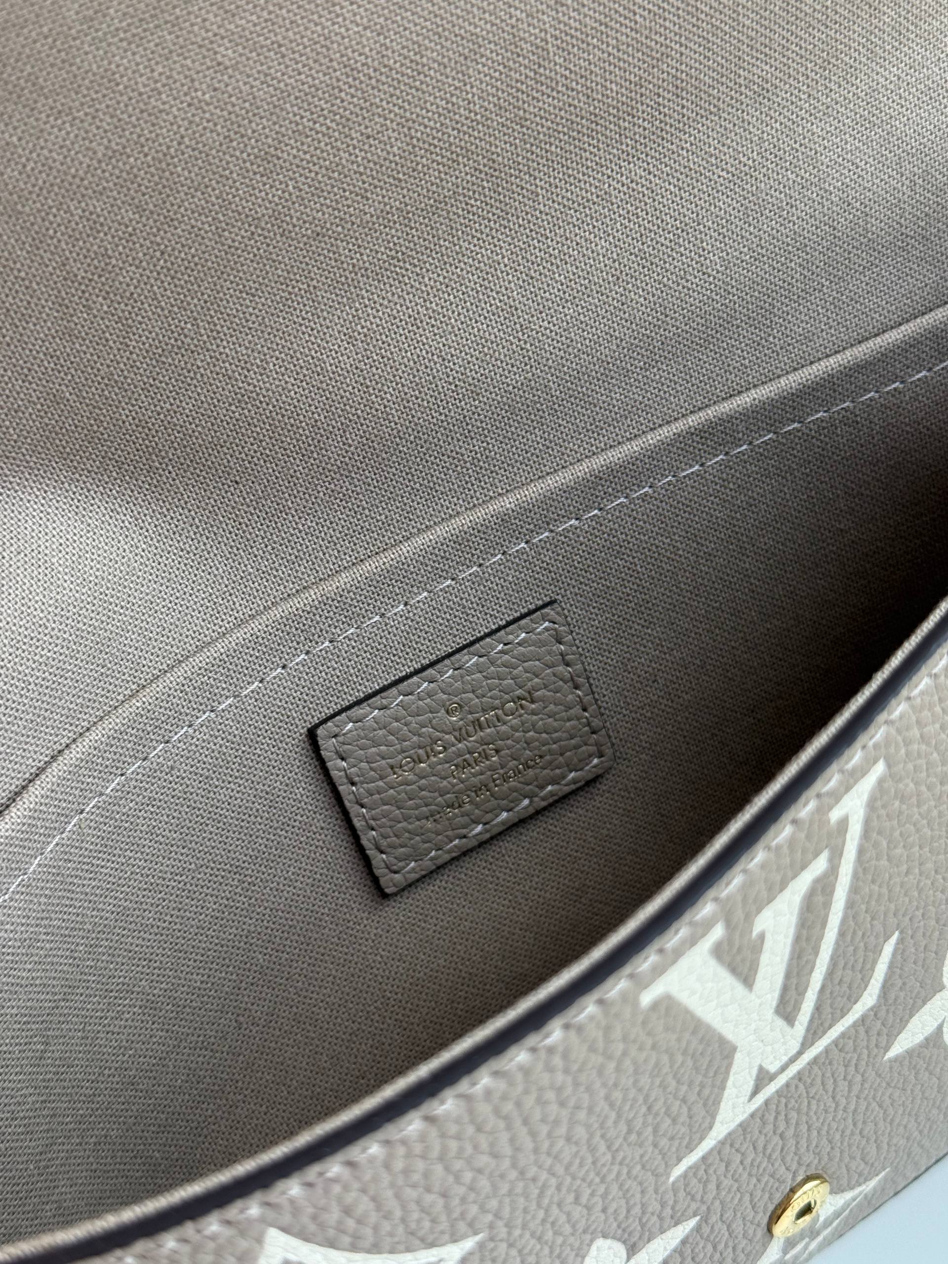 LV Giant Monogram Envelope Style Chain WOC Crossbody Wallet Bag