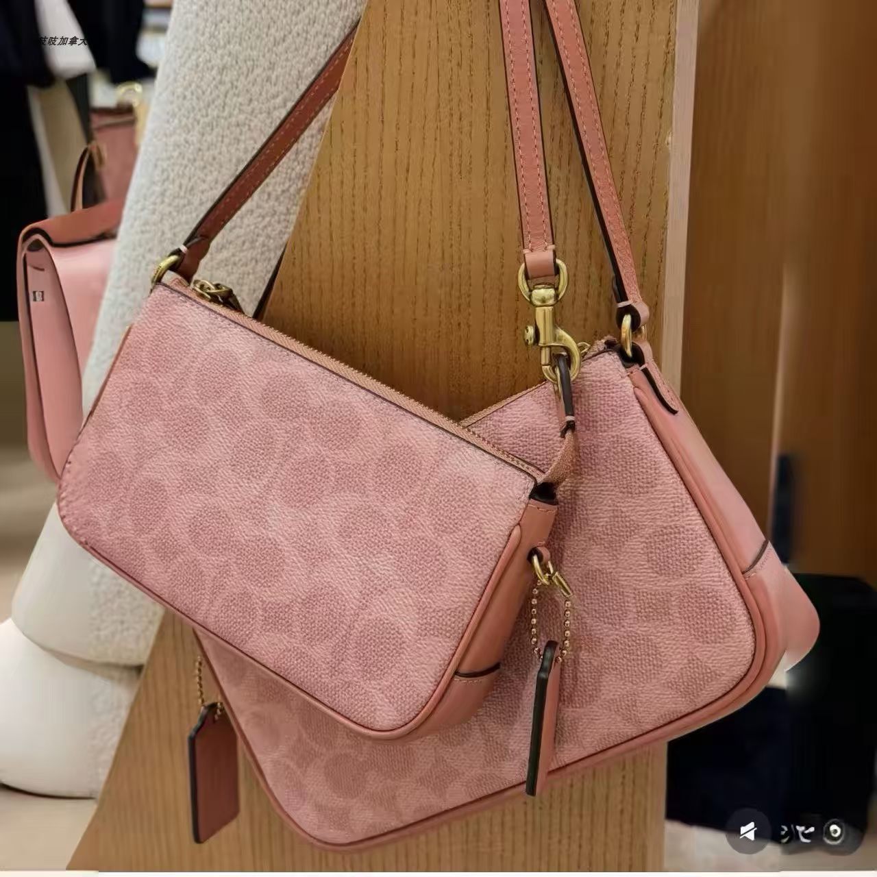 Women Handbag CCD38 CCC42 PLAZA BAG IN SIGNATURE CANVAS Wristlet