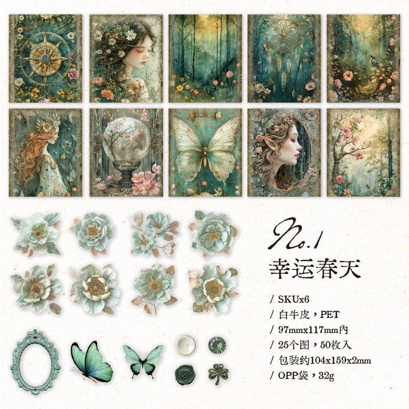 2125 Material paper Flower's Wonderful Journey Series