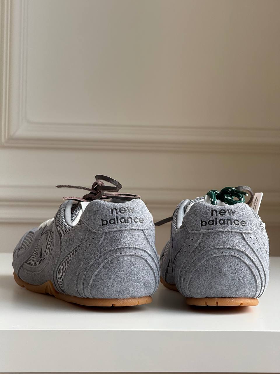 Miu Miu × New Balance 530 SL Suede & Mesh Sneakers