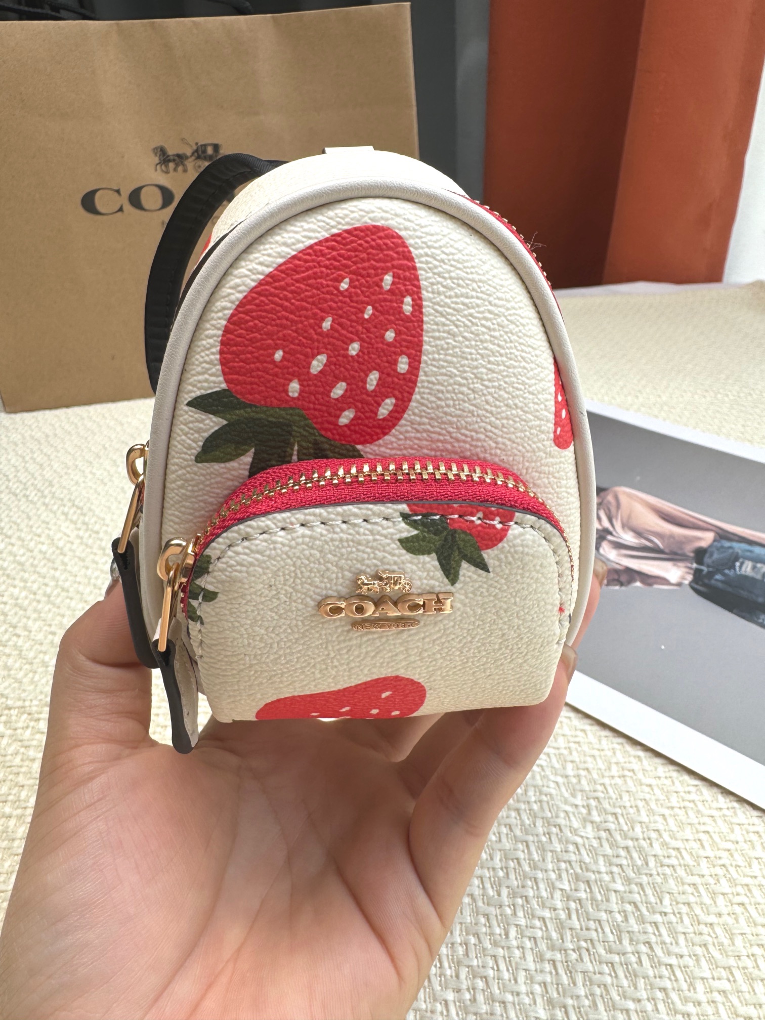 Women Handbag C7803 CC315 C1019 Mini Court Backpack Keychain Bag Charm