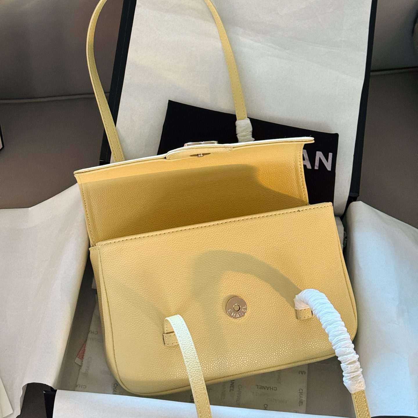 MINI FLAP BAG WHITE 23X16CM