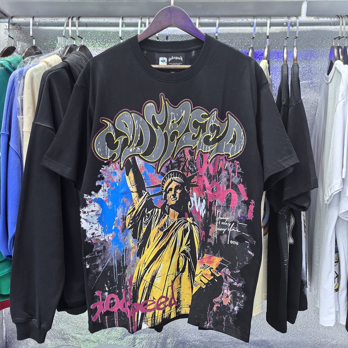 Godspeed Liberty Short Sleeve Print T-shirt