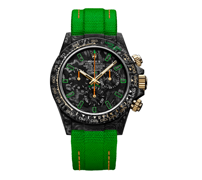 ROLEX Diw Daytona carbon all carbon lime 40mm oyster black【1:1 Replica】