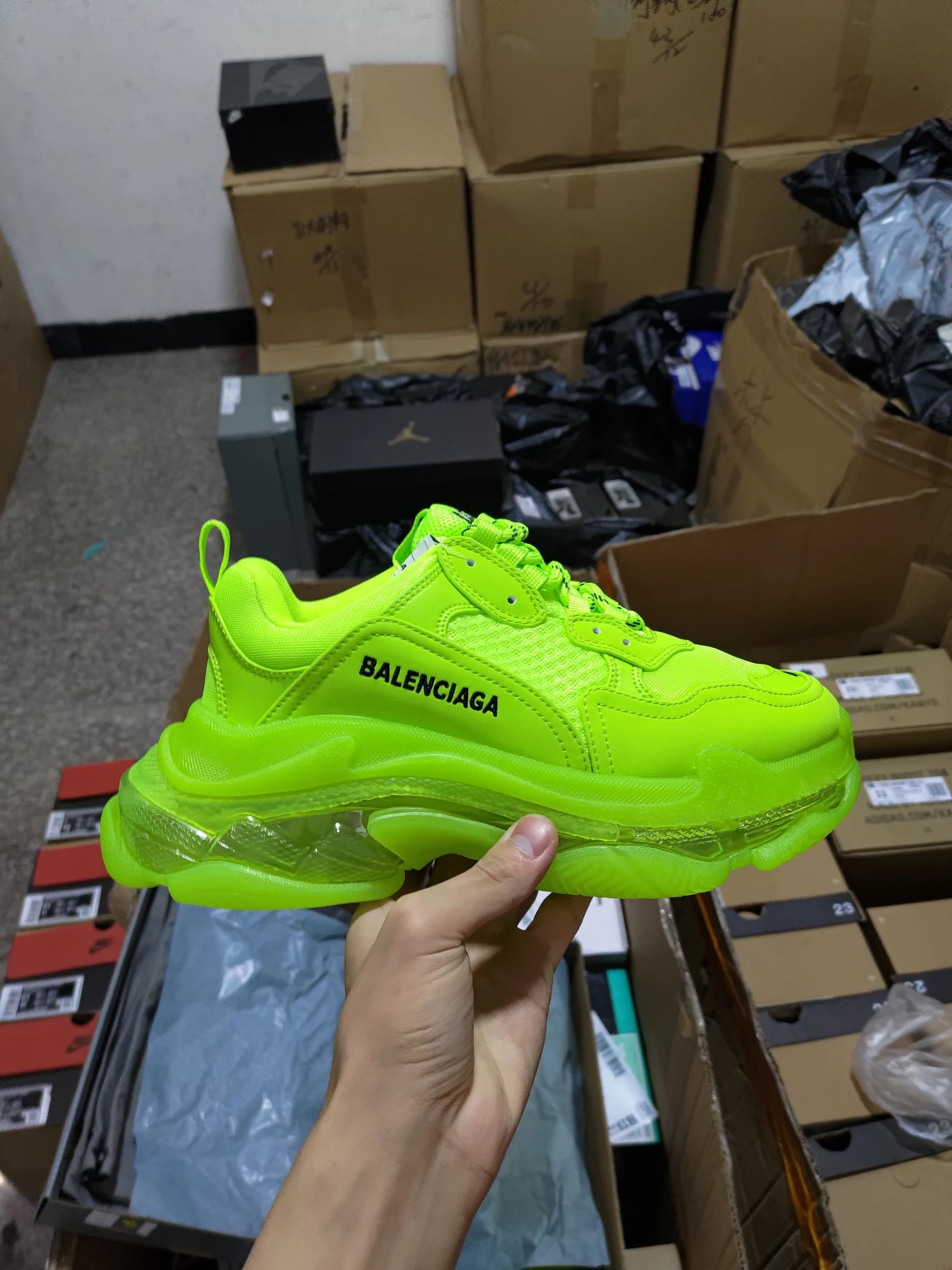 Balenciaga Trips S Sneakers fluorescent Color