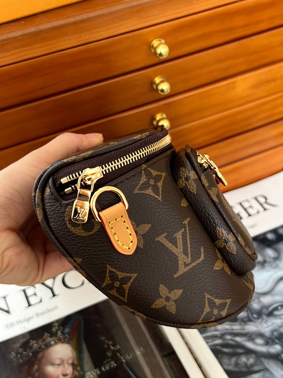 Louis Vuitton Monogram Mini Double Zip Vanity Case Waist Bag