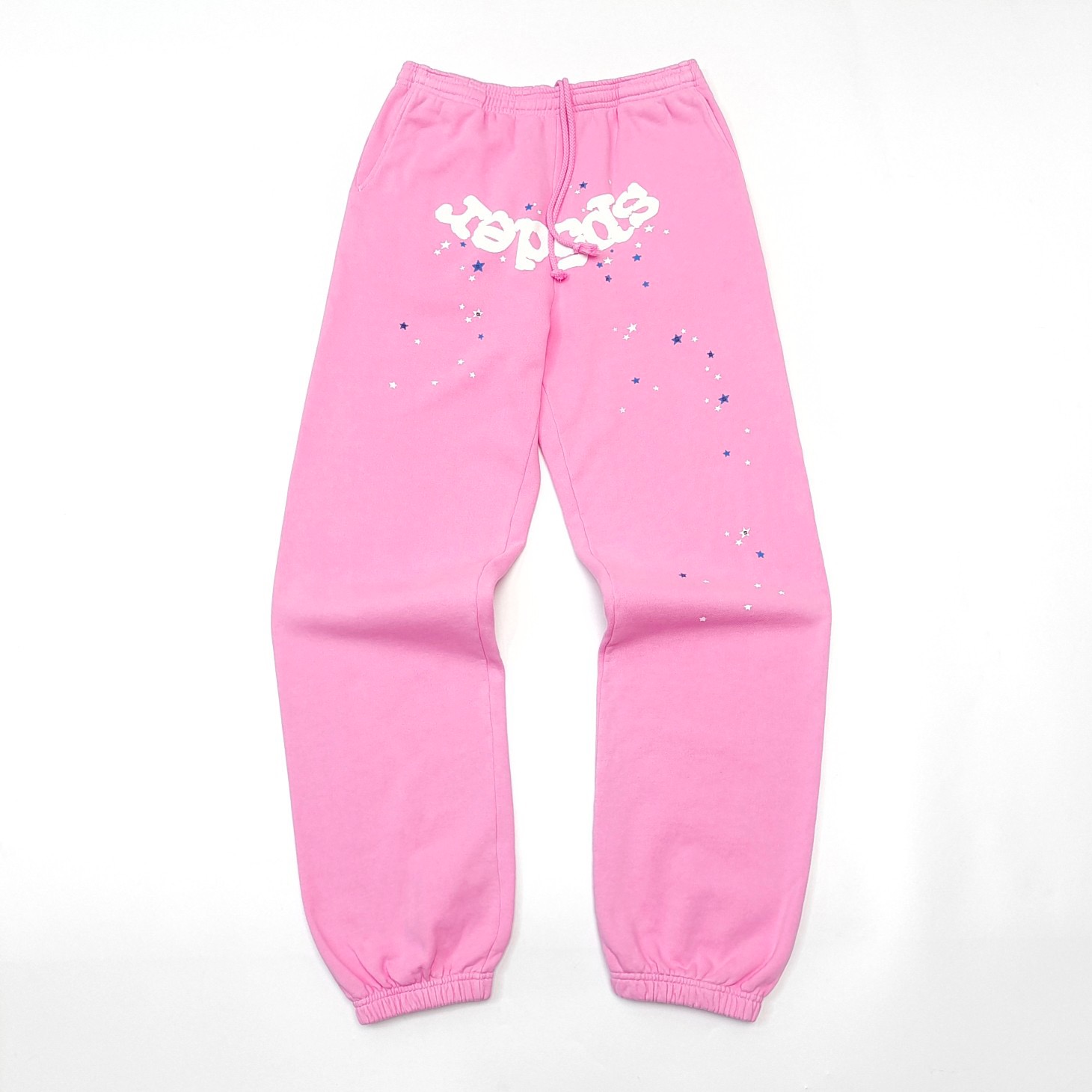 1:1 Best Quality White Letters Pants Pink
