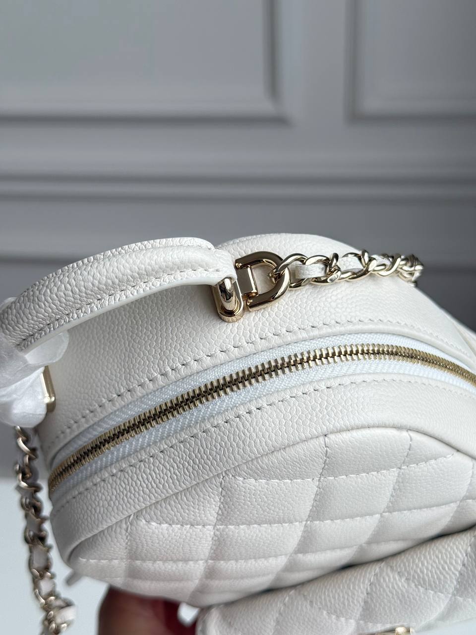 Chanel Quilted Caviar Leather Mini Backpack Bag