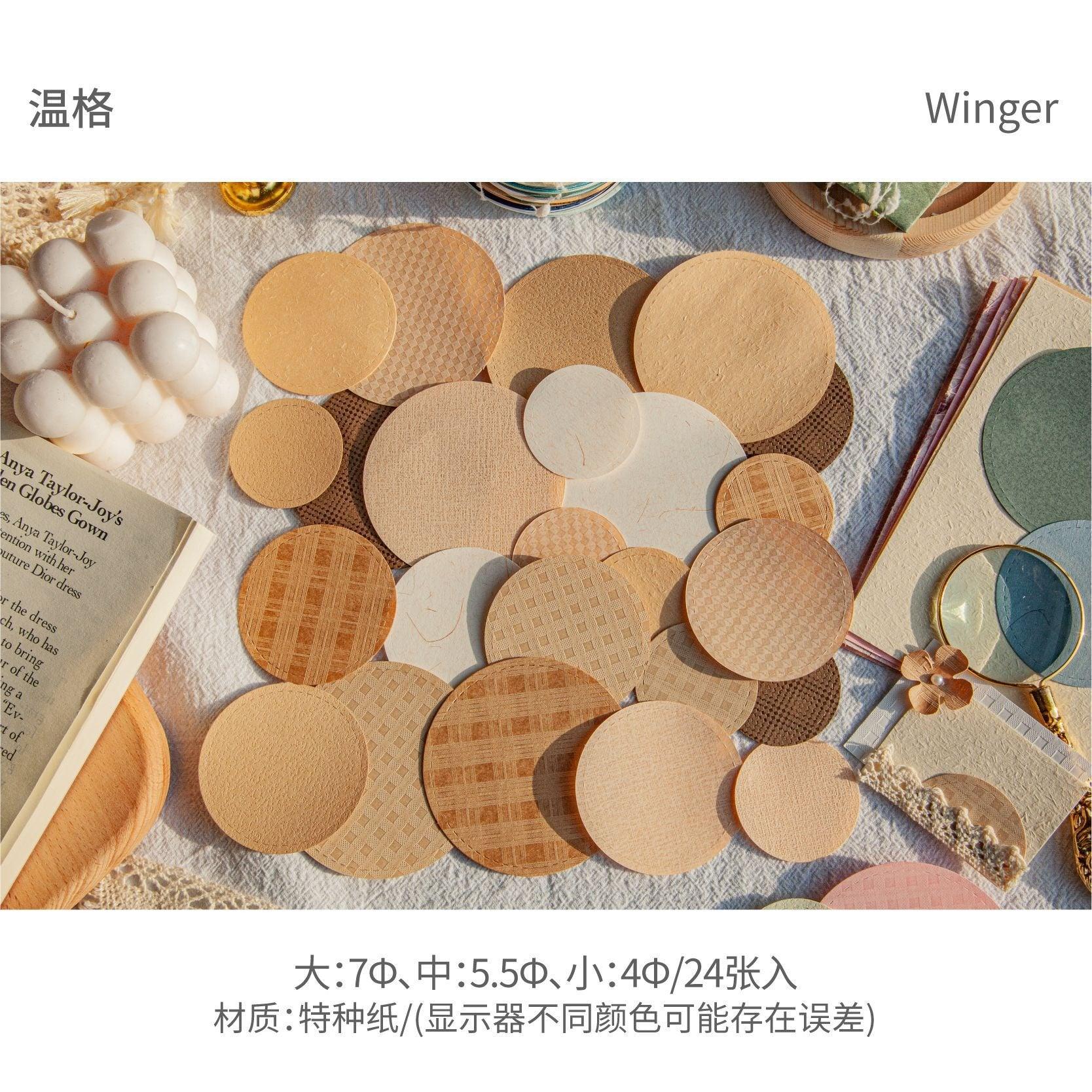 2128 Poetry Series Vegetable Round Sticky Notes Handbook