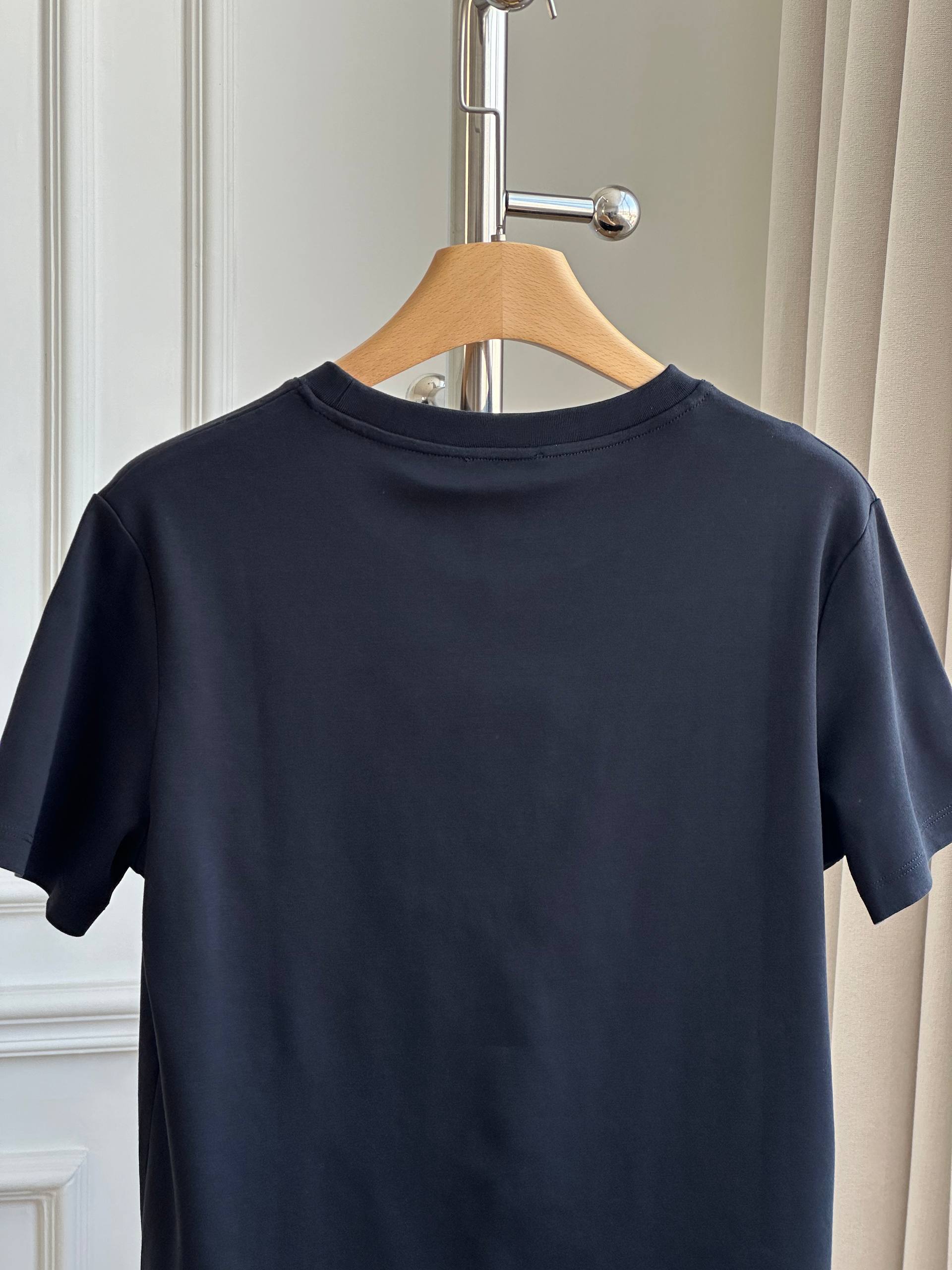 Chanel Interlocking CC Towel Embroidery Cotton T-Shirt