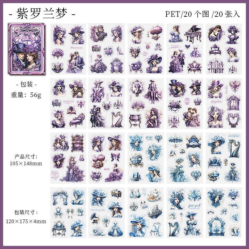 1108 Sticker Book Baroque Garden Girl Series