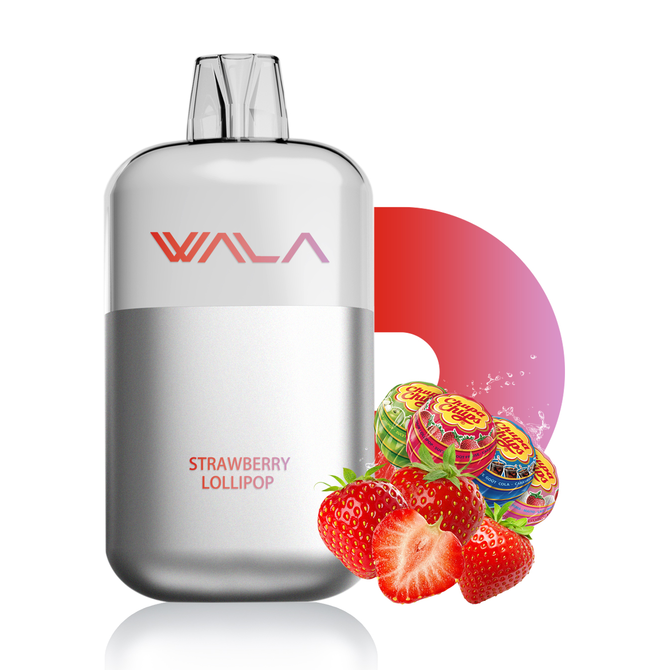WALA POP 10000 PUFFS-strawberry LOLLIPOP