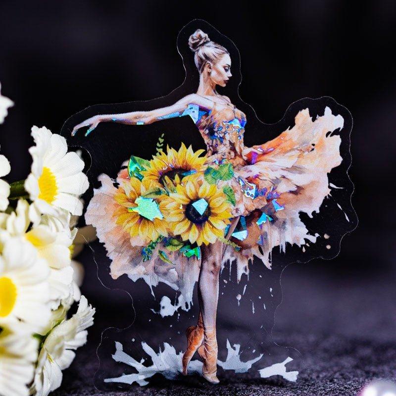 1132 Shell Light Stickers Attractive Dancing Series Ballet Theme