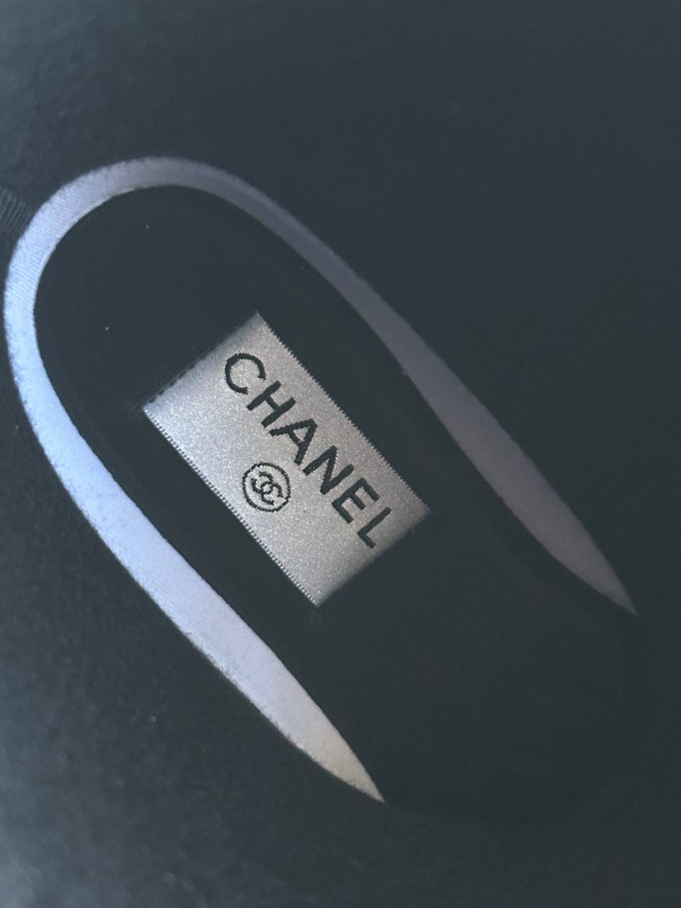 Chanel Milk Tea Tall Rubber Rain Boots With Interlocking CC Logo