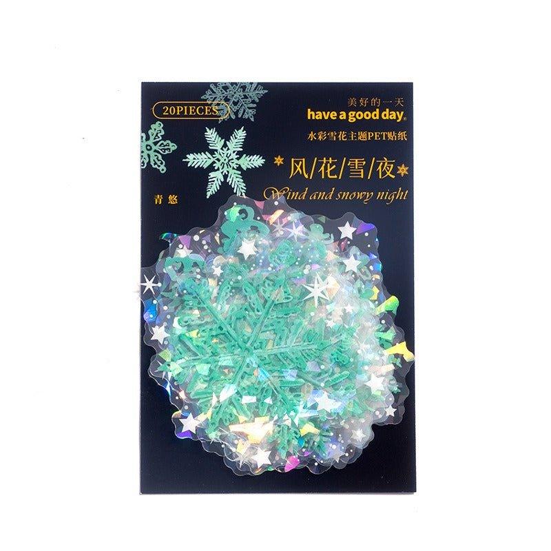 1152 Stickers Windflower and Snowy Night Series