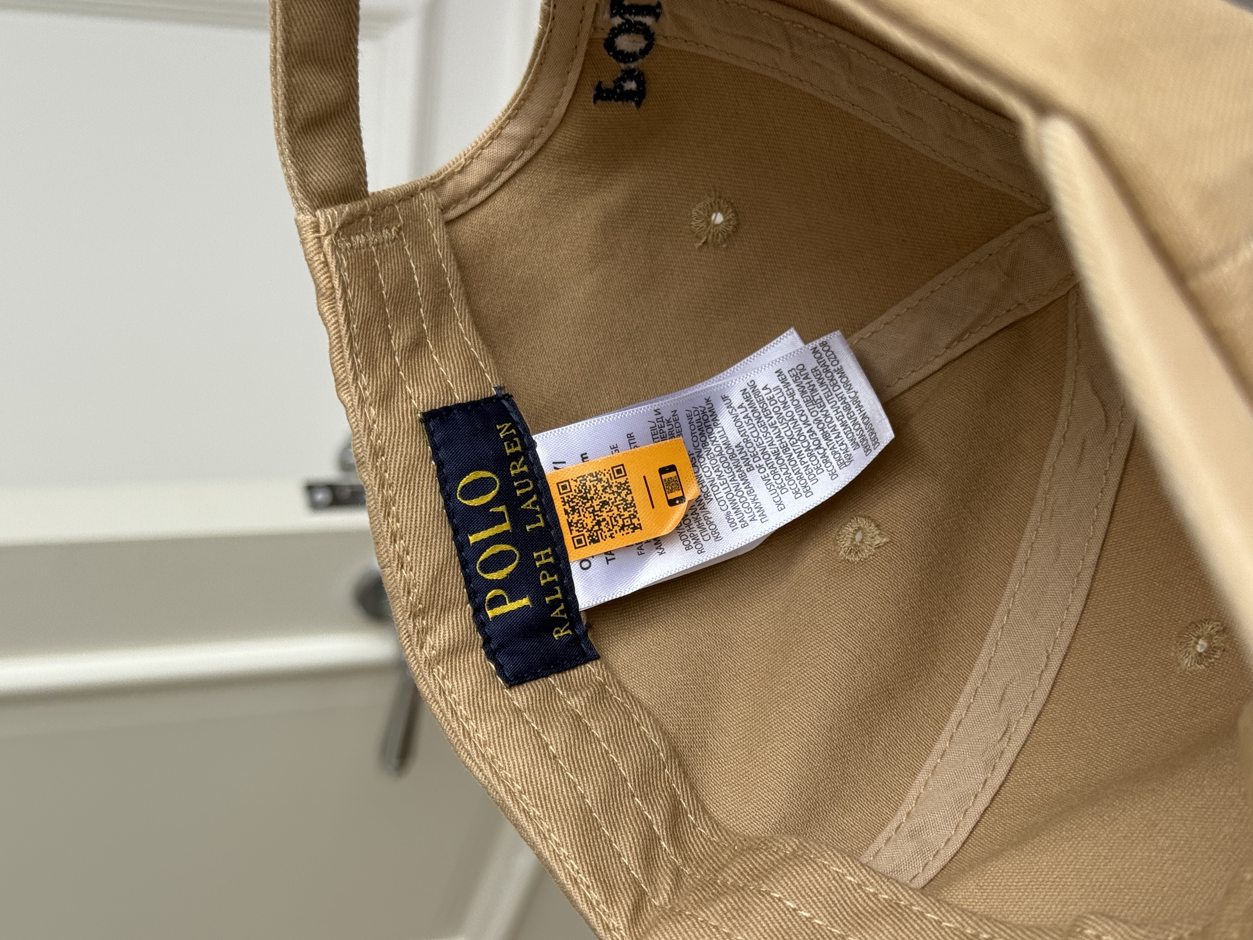 Ralph Lauren Pony Embroidery Washed Cotton Soft Top Baseball Cap