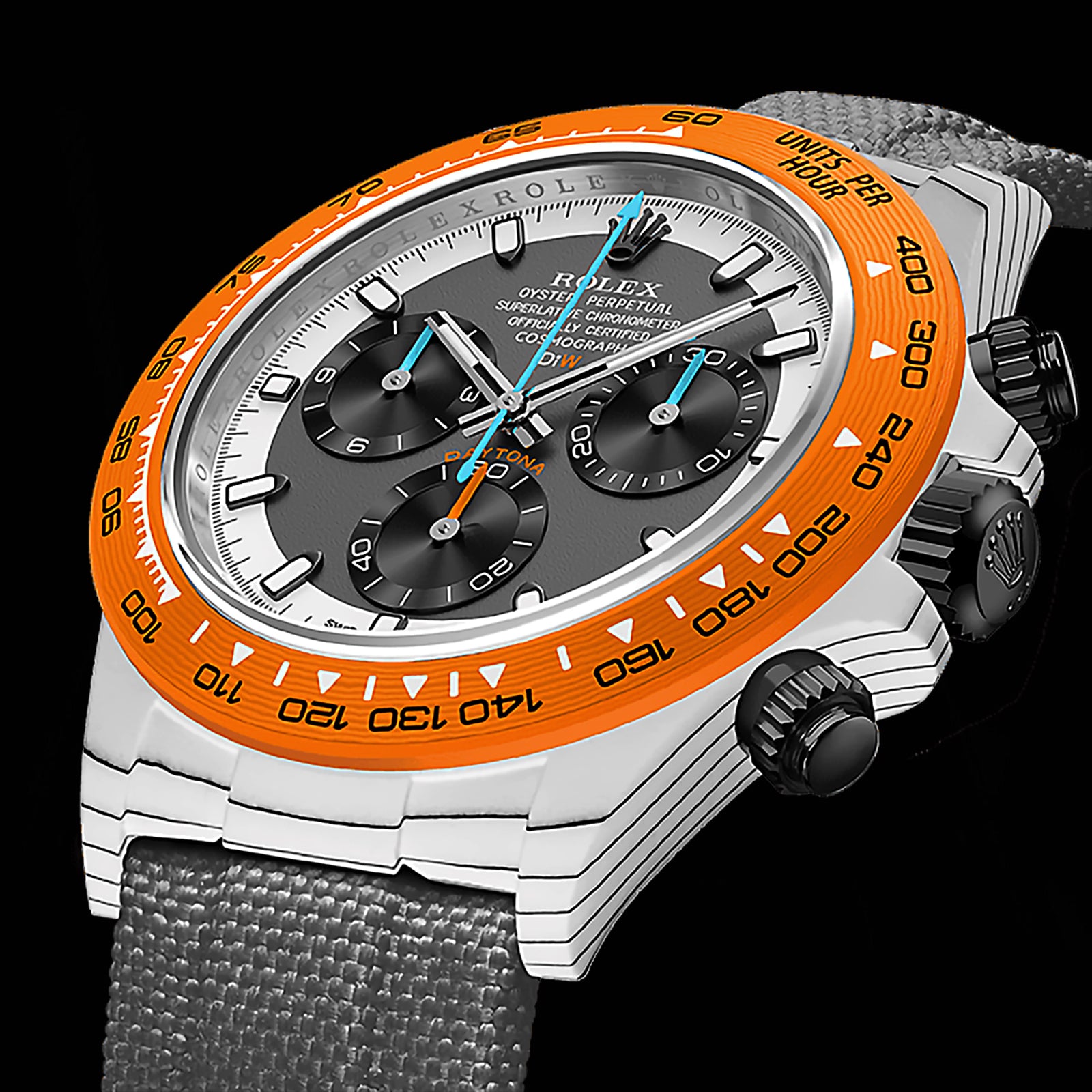 DiW Rolex Daytona OCELLARIS Quartz Fiber【1:1 Replica】
