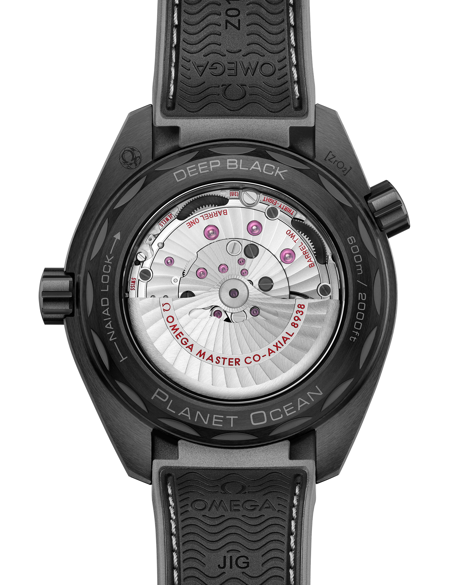 Seamaster Planet Ocean 600M-45.5 mm, black ceramic on rubber strap