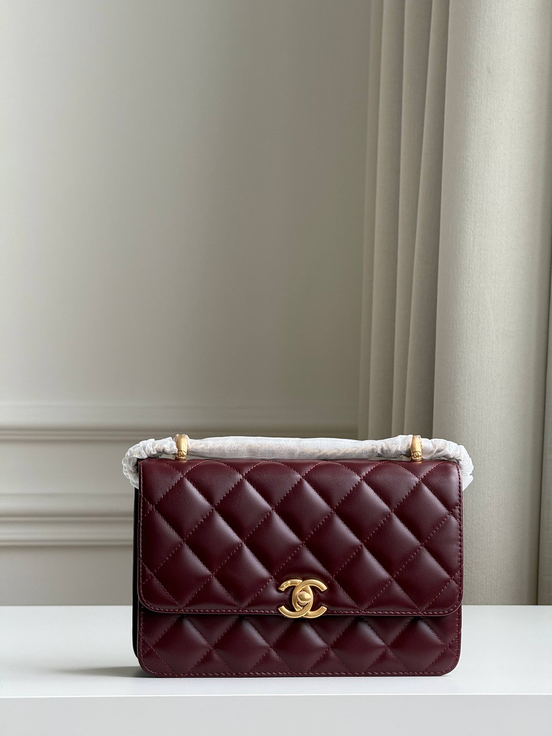 Chanel Burgundy Flap Bag