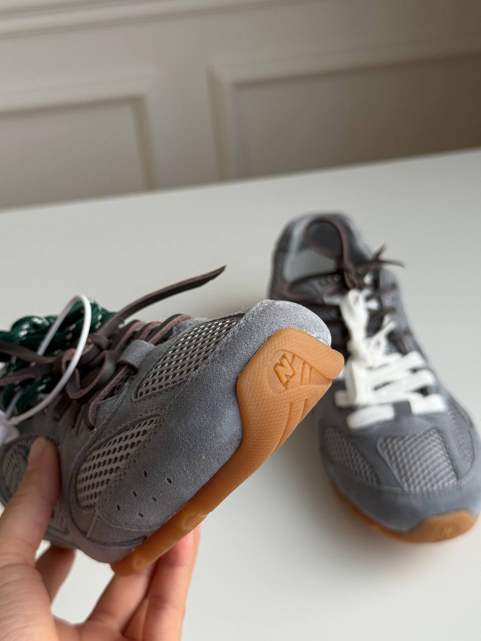 Miu Miu × New Balance 530 SL Suede & Mesh Sneakers