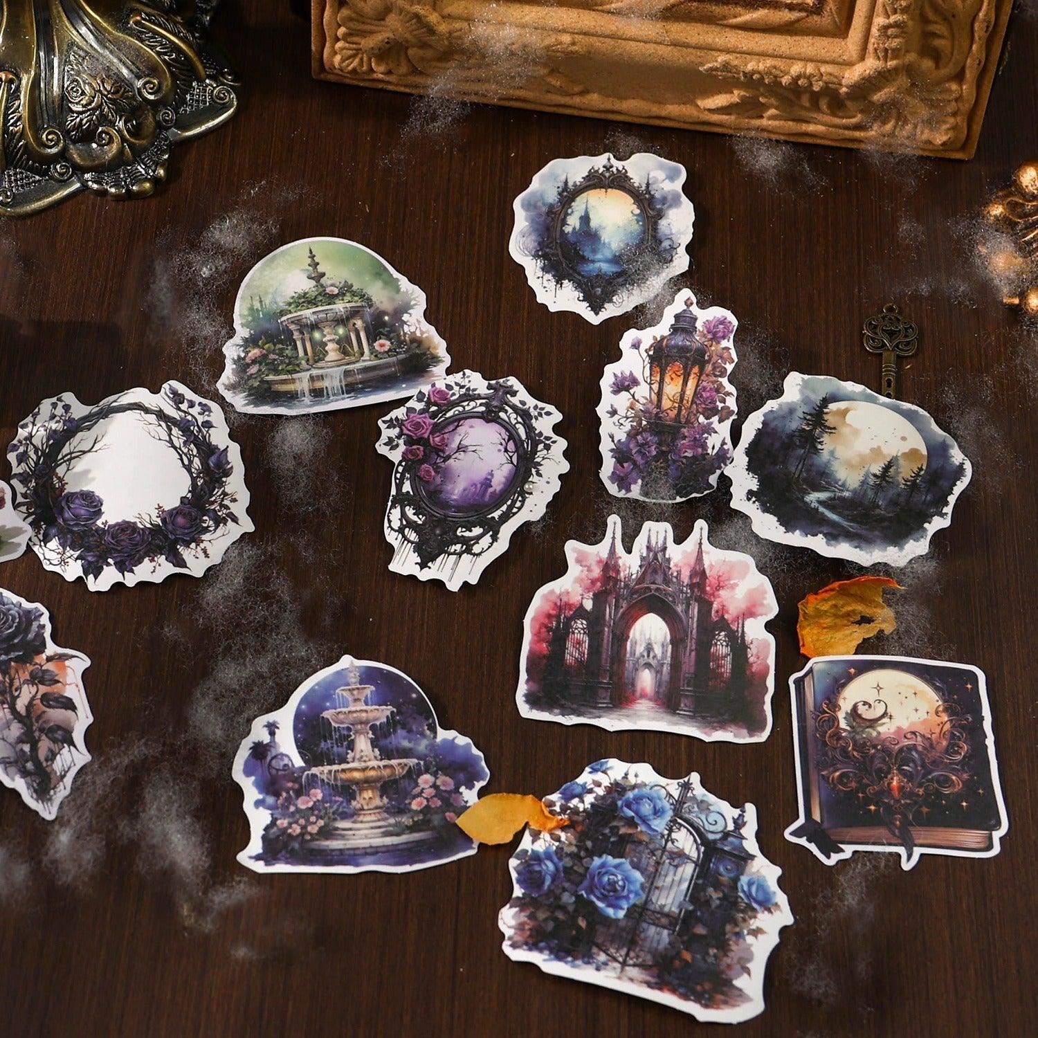 1109 Handwritten Notes Dark Handbook Series Sticker Pack