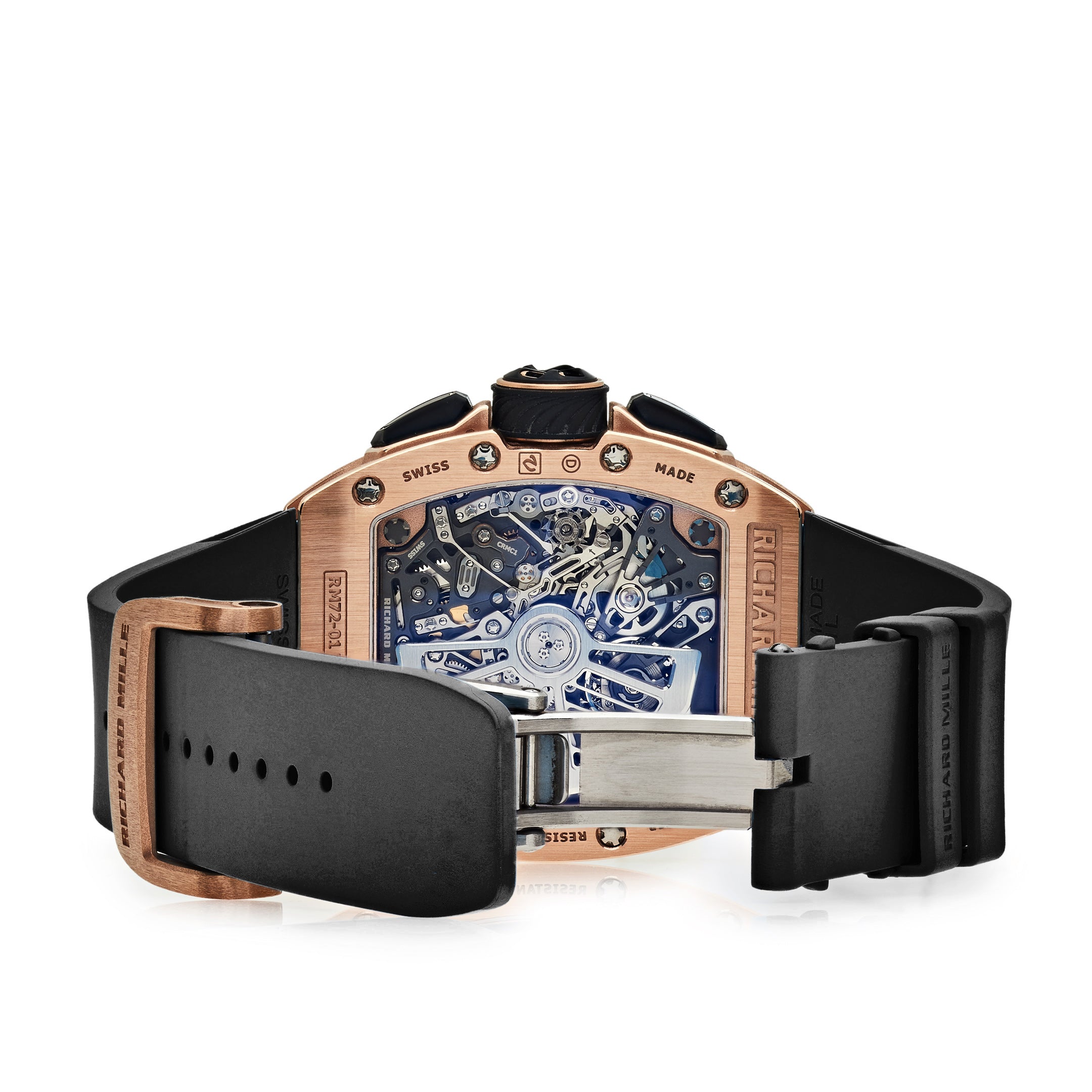Richard Mille Lifestyle In-House Chronograph Rose Gold RM72-01【1:1 Replica】