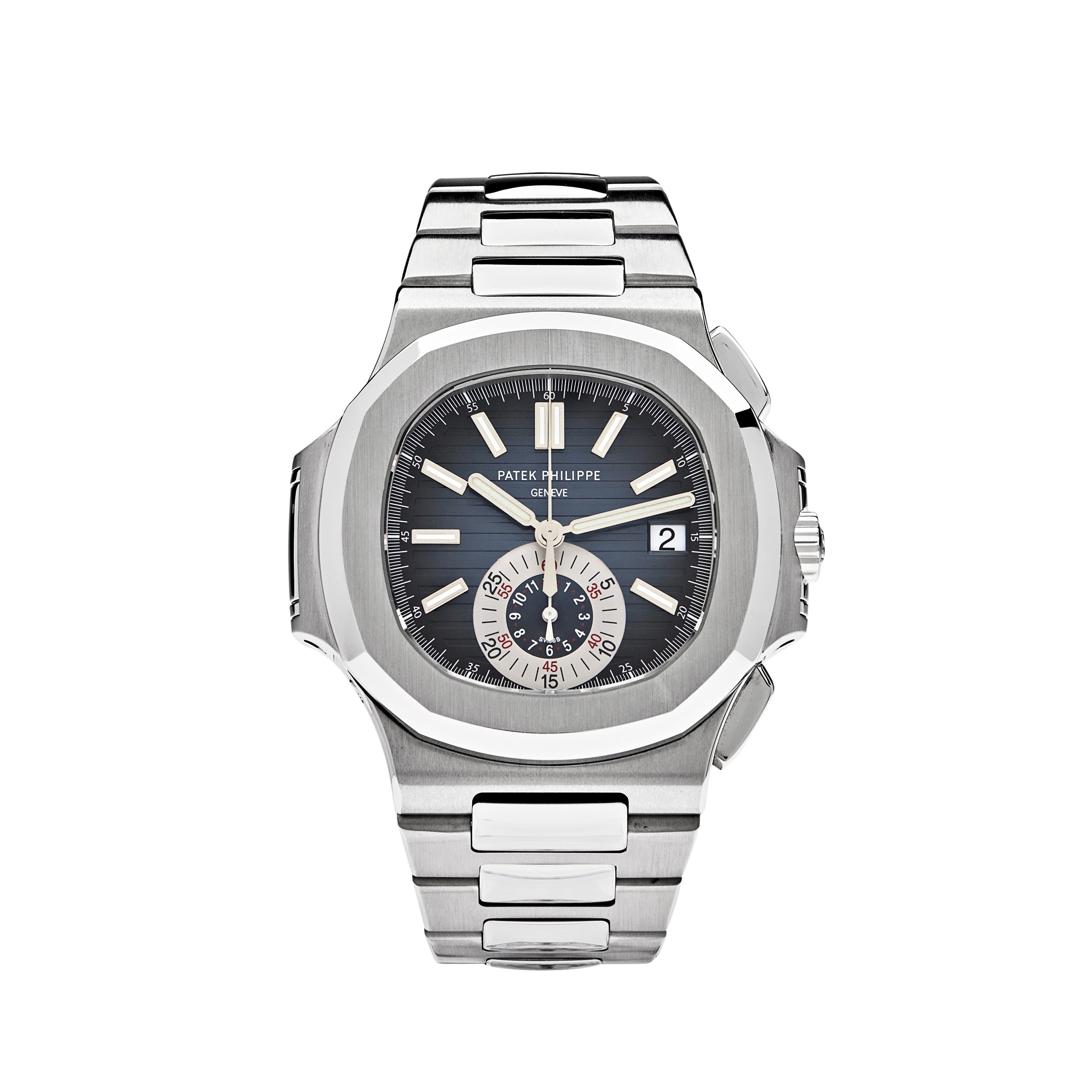 Patek Philippe Nautilus Chronograph Date Steel Blue Dial 5980/1A-001【1:1 Replica】