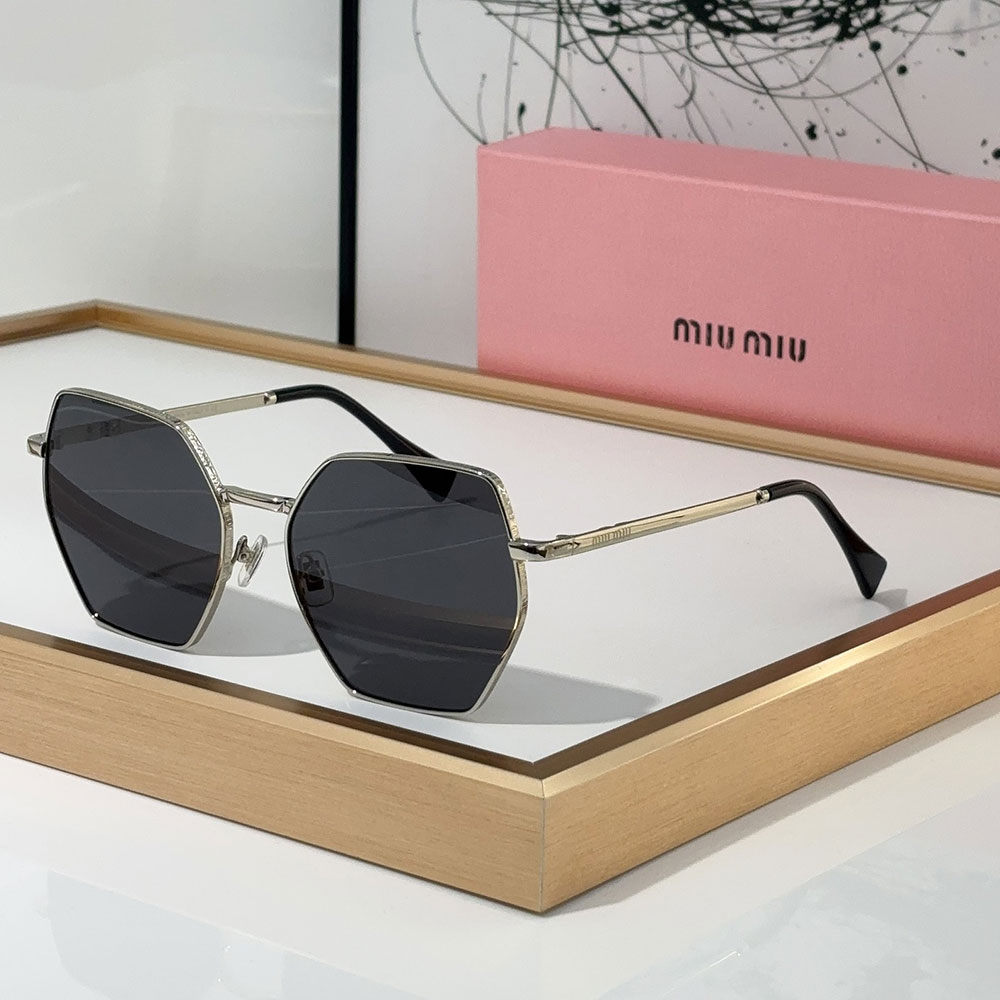 MIU MIU  Polygon slim Frame Sunglasses Top quality