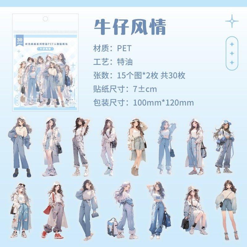 1106 Pet Character Sticker Pack Time Reflections Collection