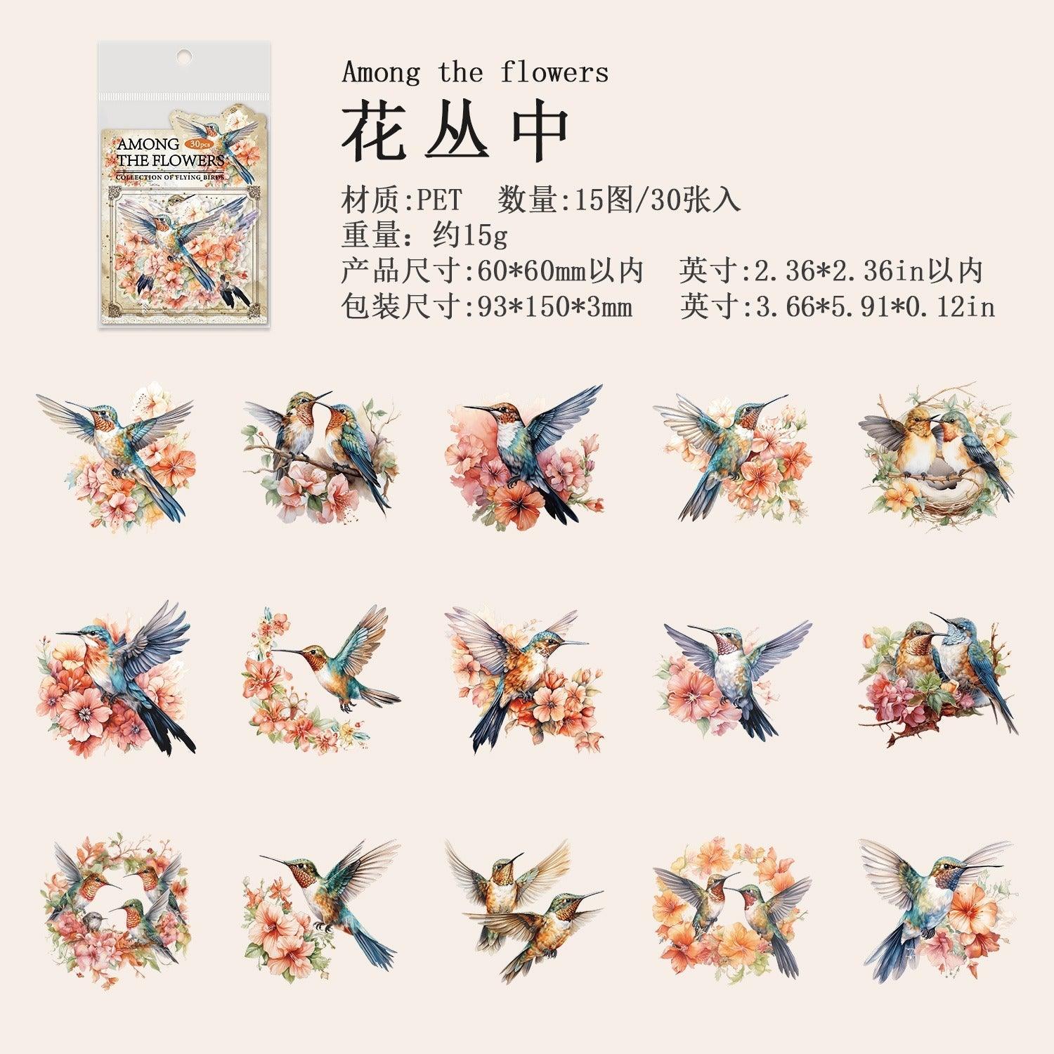 1141 Stickers Birds of Prey Series