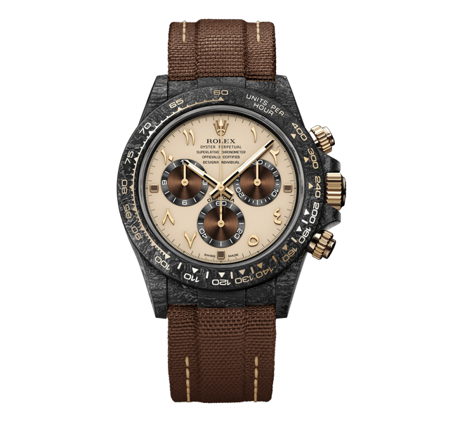 ROLEX Diw Daytona carbon desert eagle arabic 40mm oyster black【1:1 Replica】
