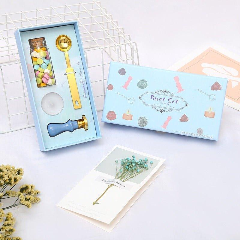 5015 Fire Lacquer Wax Stamp Set Macaron Handbook Stamps