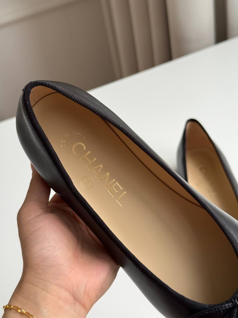 CHANEL Classic Cap-Toe Ballerina Flats