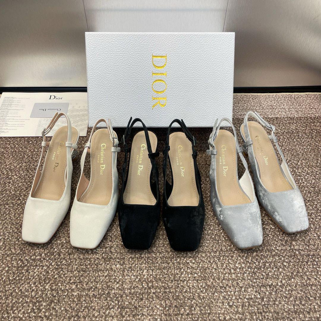 Dior Diamond Slide Heels